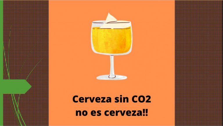 Cerveza sin CO2 no es cerveza
